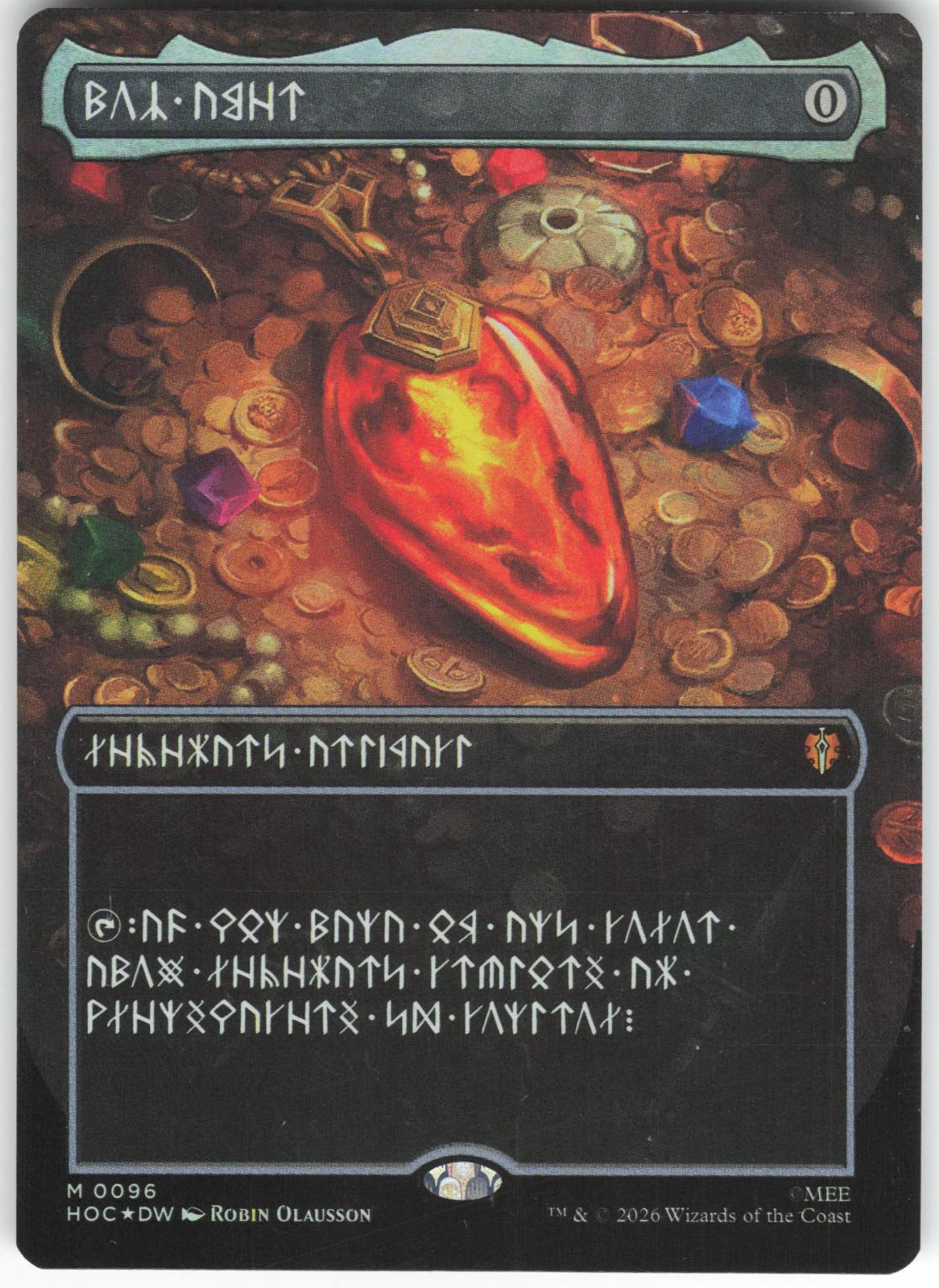 Mox Amber (Borderless) (Dwarvish) 96 Mythic Foil The Hobbit: Eternal-Legal NM/M