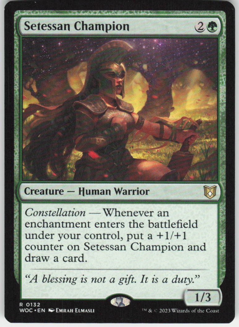 Setessan Champion R Commander: Wilds of Eldraine 132 NM