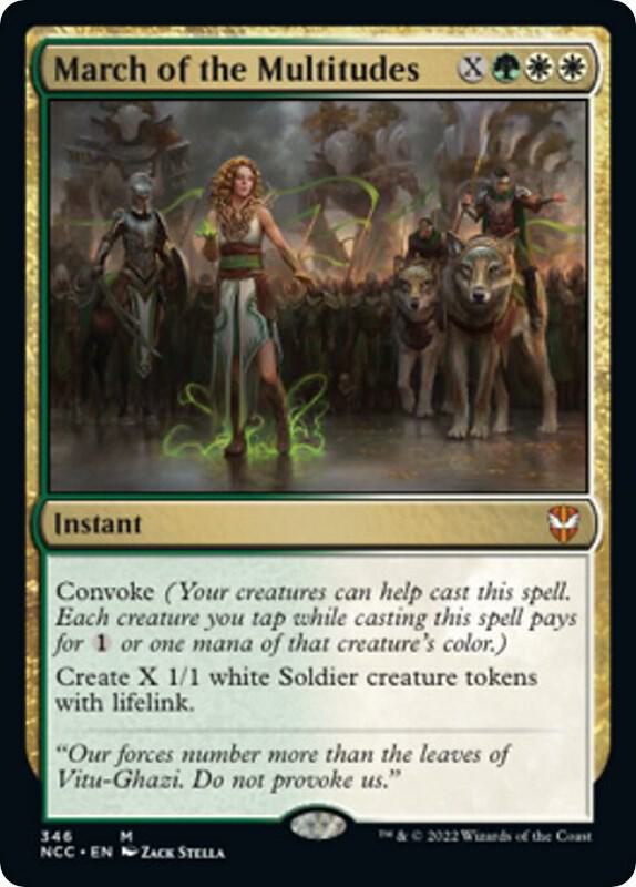 March of the Multitudes 346 Mythic Commander: Streets of New Capenna NM/M