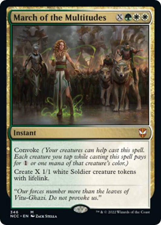 March of the Multitudes 346 Mythic Commander: Streets of New Capenna NM/M