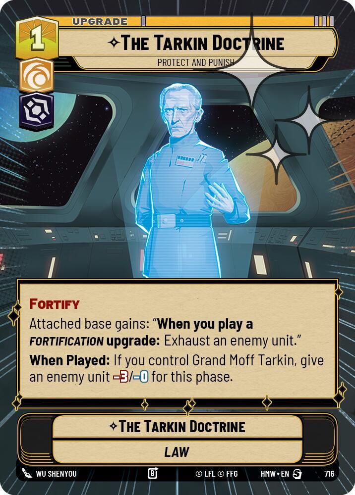 The Tarkin Doctrine - Protect and Punish (Hyperspace Foil) 716 Homeworlds NM/M