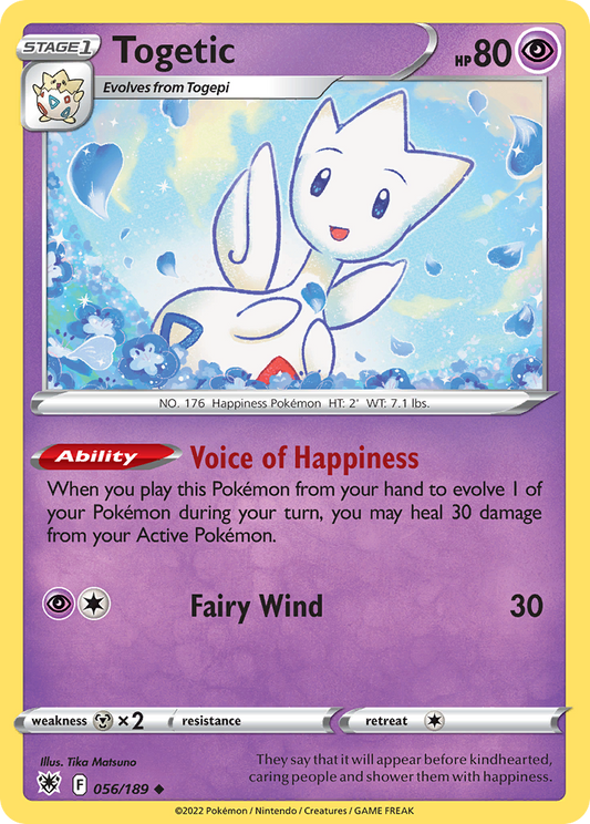 Togetic 056/189 Uncommon Reverse Holo Astral Radiance NM/LP