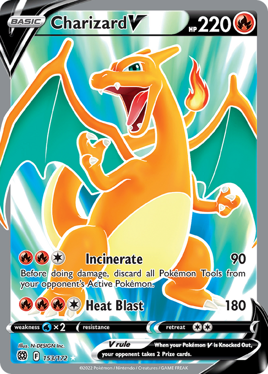 Charizard V 153/172 Ultra Rare Brilliant Stars NM/M