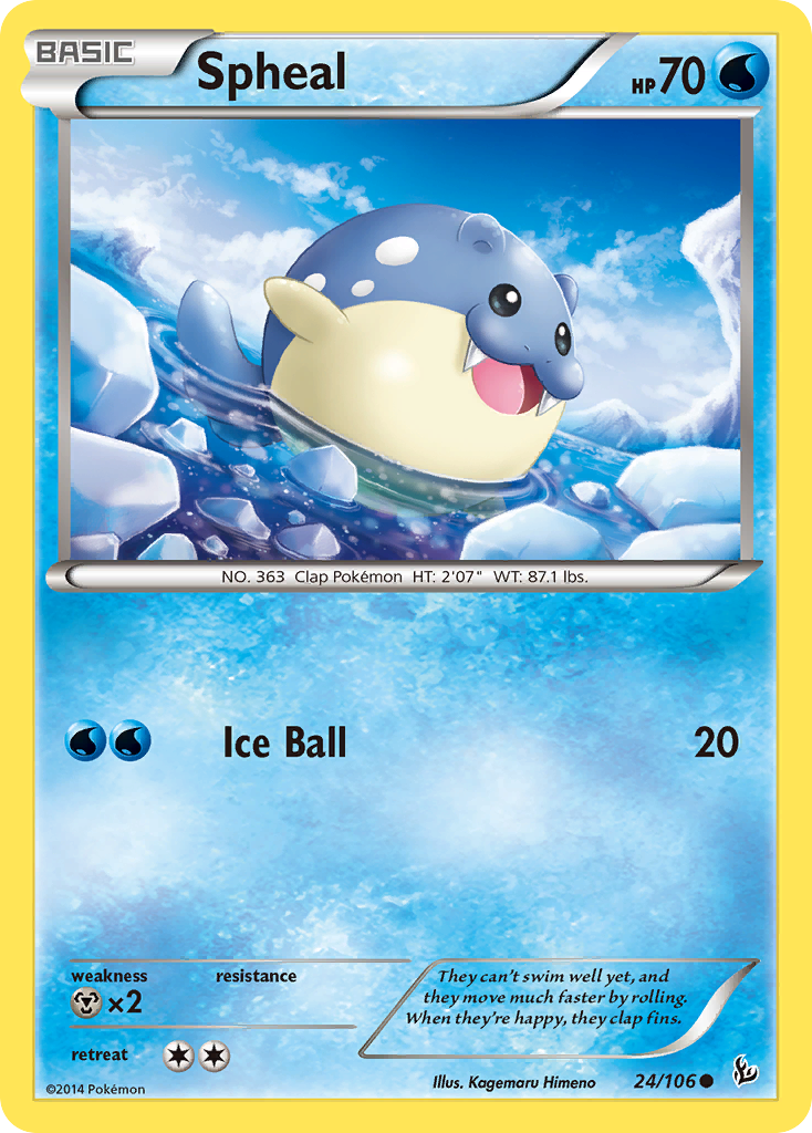 Spheal 24/106 Common Flashfire NM/LP