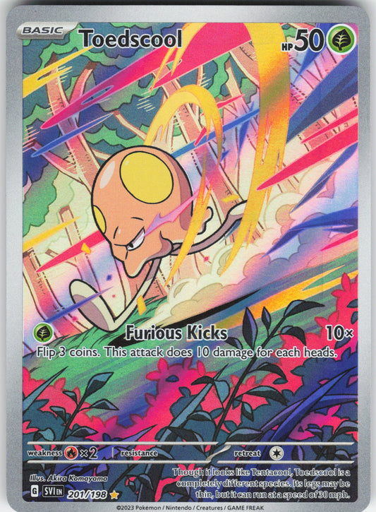Toedscool - Illustration Rare SV01: Scarlet & Violet Base Set 201/198 NM