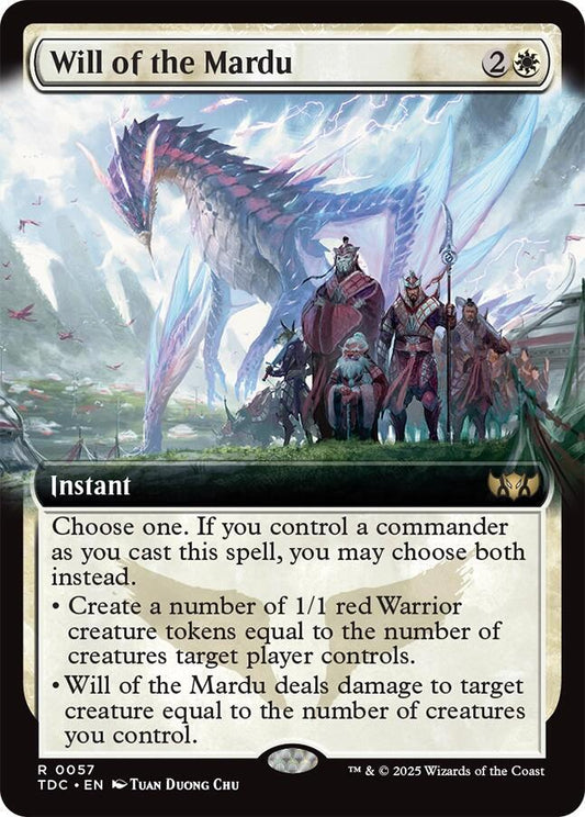 Will of the Mardu (Extended Art) 57 Rare Commander: Tarkir: Dragonstorm NM/M