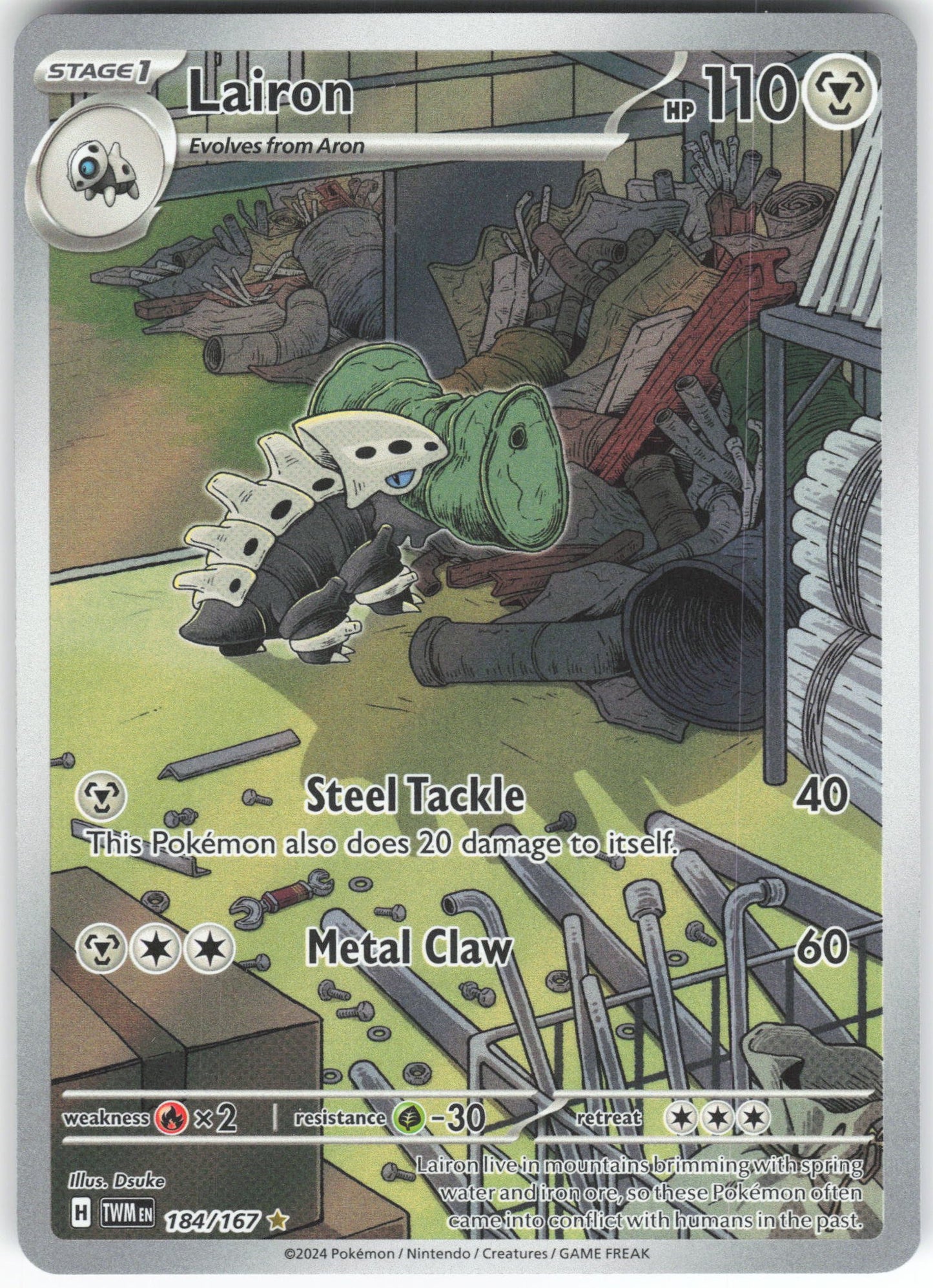 Lairon - Illustration Rare SV06: Twilight Masquerade 184/167 NM