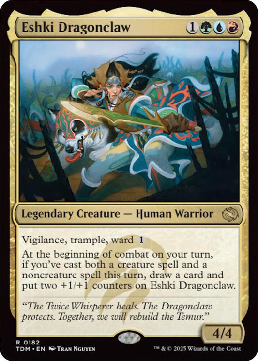 Eshki Dragonclaw 182 Foil Rare Tarkir: Dragonstorm NM/M