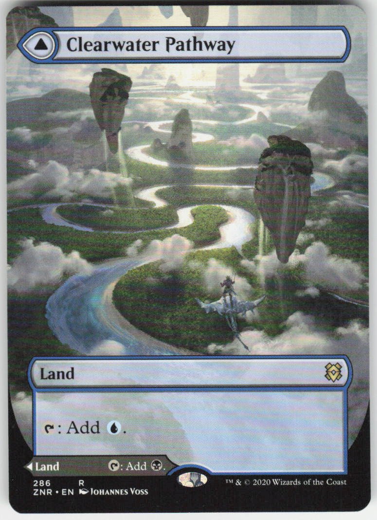 Clearwater Pathway (Borderless) R Zendikar Rising 286 NM