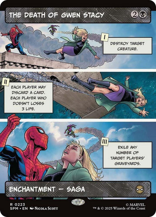 The Death of Gwen Stacy (Borderless) 223 Rare Marvel's Spider-Man NM/M