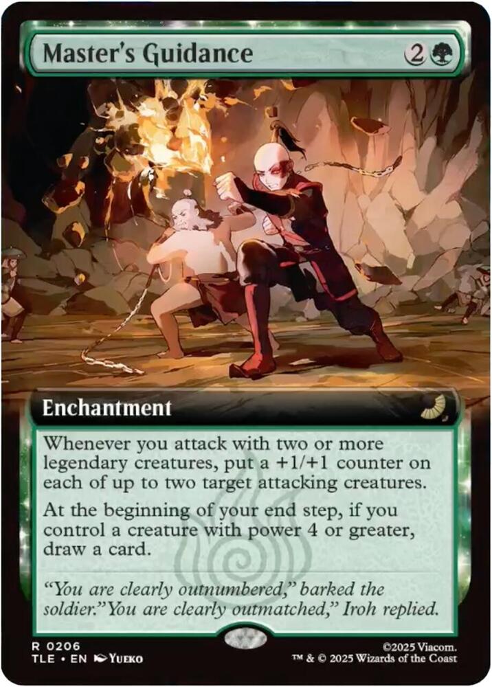 Master's Guidance (Extended Art) 206 Avatar: The Last Airbender: Eternal-Legal NM/M