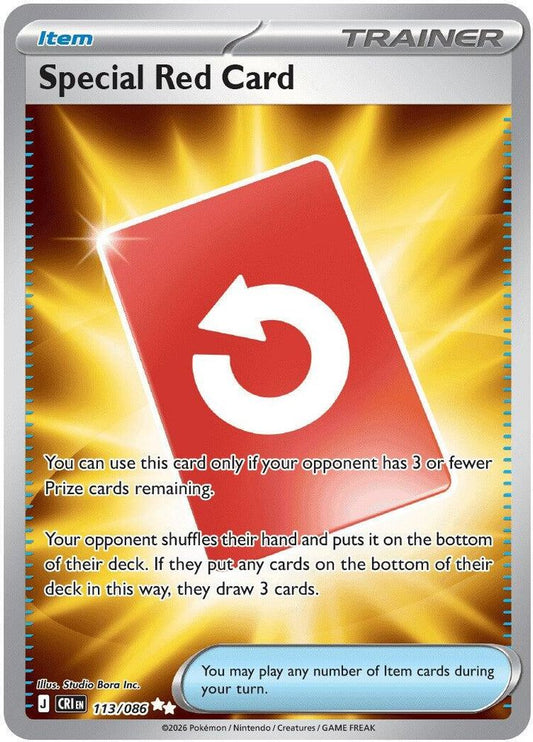 Special Red Card 113/086 Ultra Rare Chaos Rising NM/M