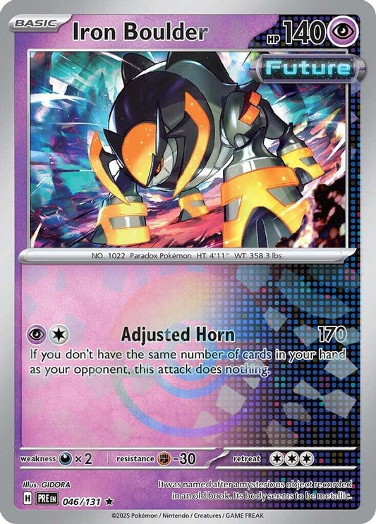 Iron Boulder (Poke Ball Pattern) 046/131 Rare Prismatic Evolutions NM/M