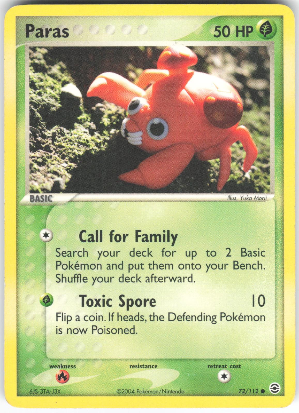 Paras 72/112 Common FireRed & LeafGreen LP