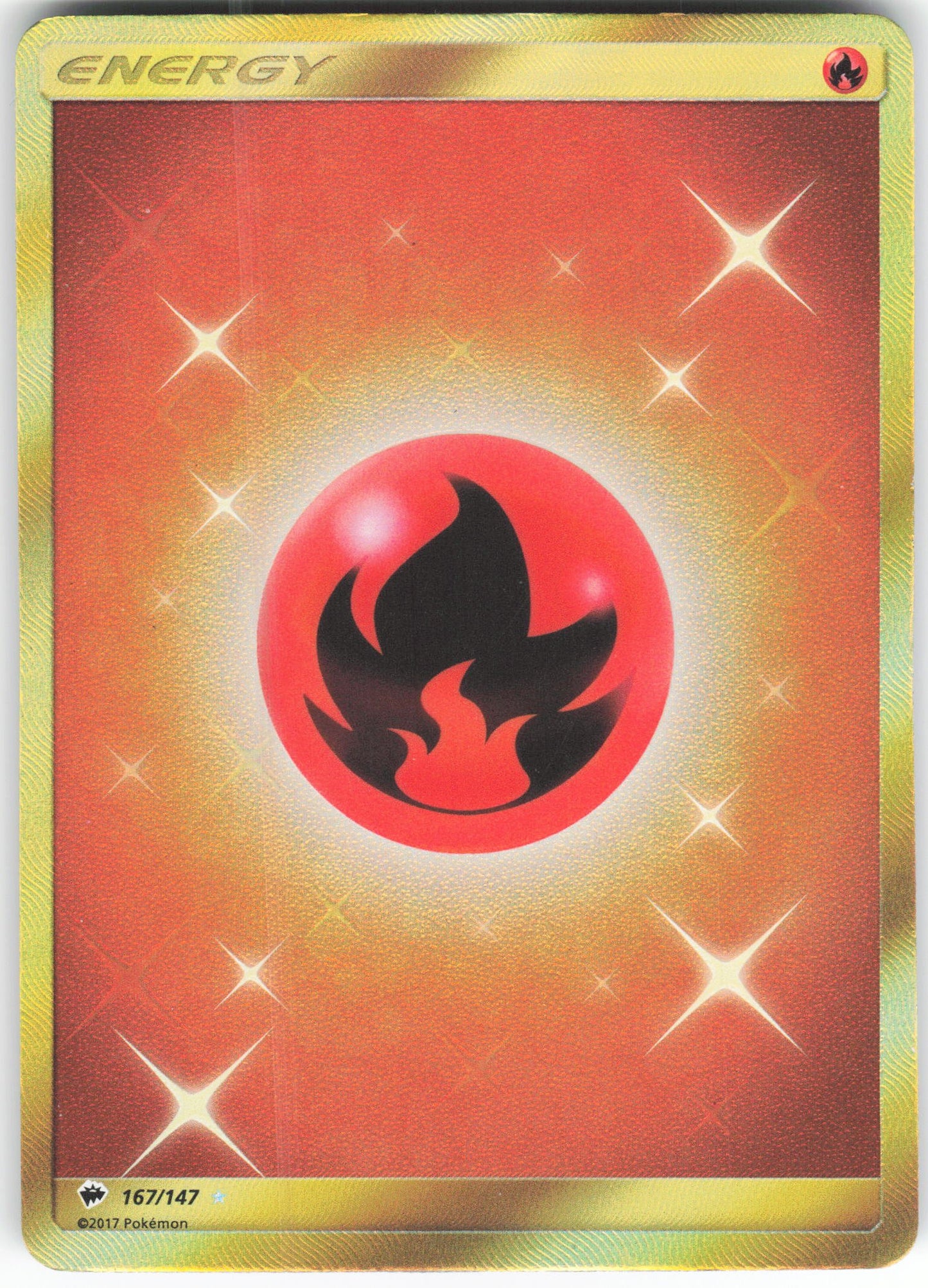 Fire Energy (Secret) Secret Rare SM - Burning Shadows 167/147 MP