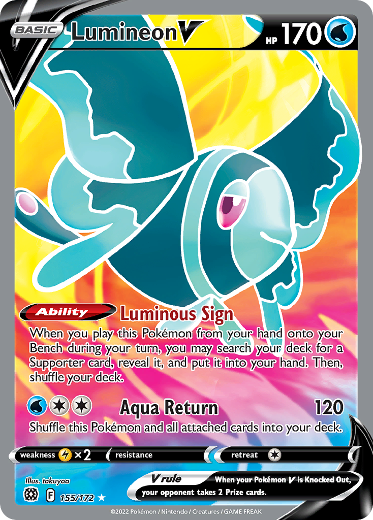 Lumineon V 155/172 Ultra Rare Brilliant Stars NM/M