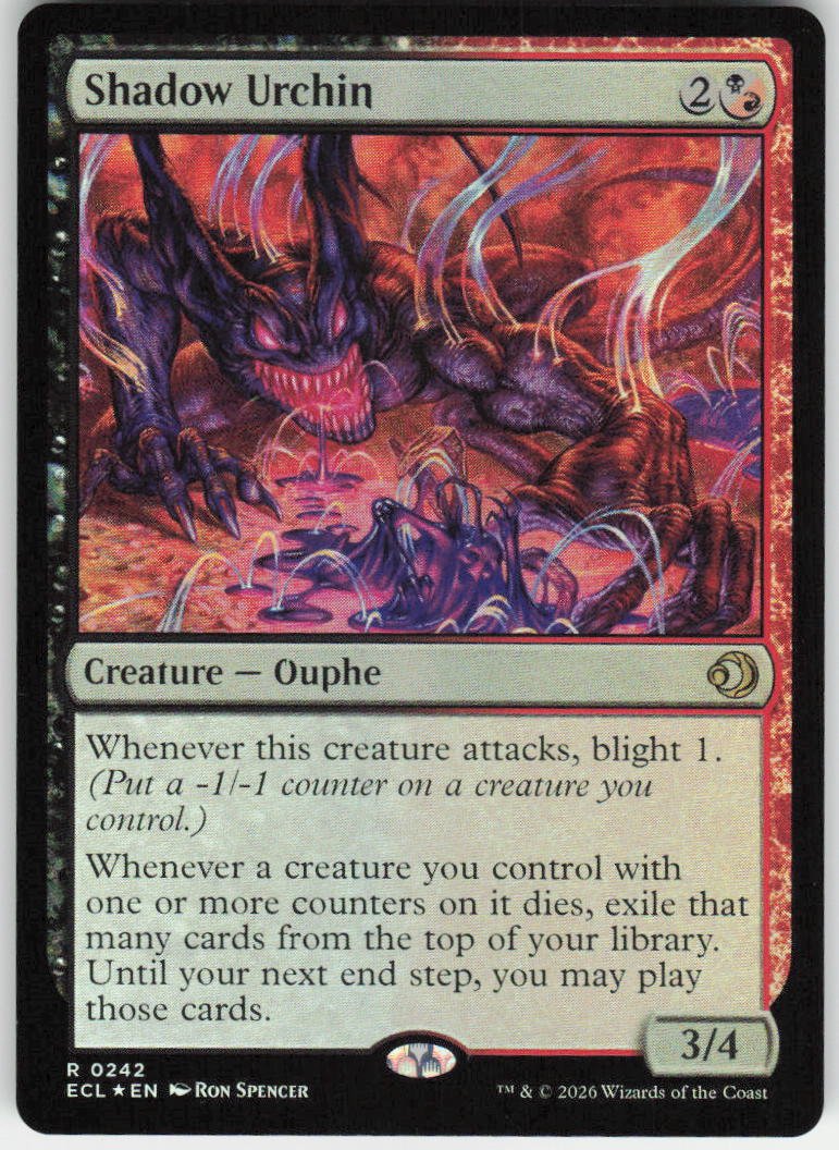 Shadow Urchin (Foil) R Lorwyn Eclipsed 242 NM