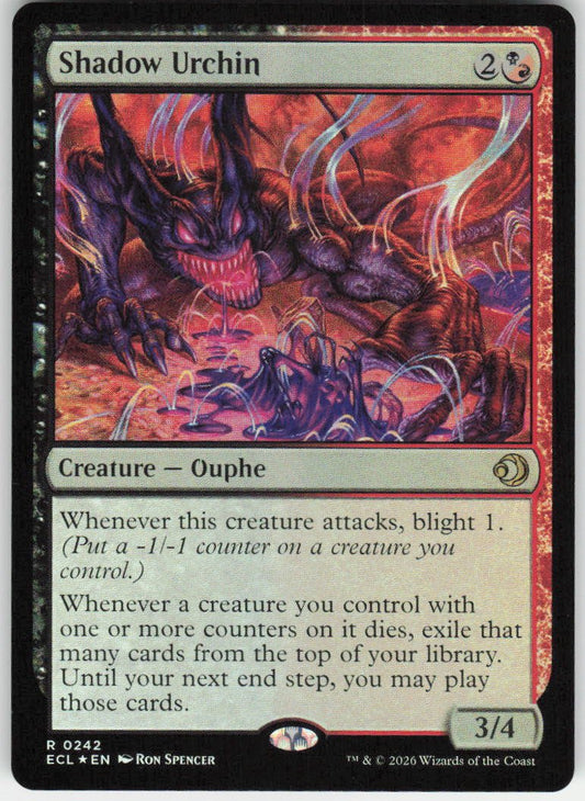 Shadow Urchin (Foil) R Lorwyn Eclipsed 242 NM