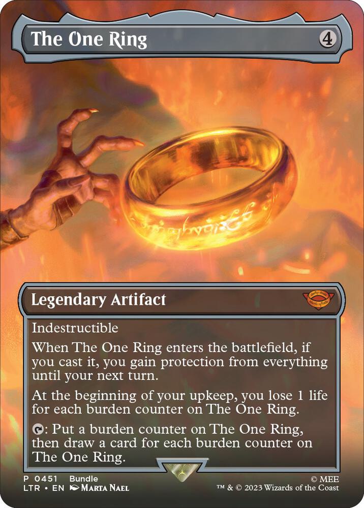 The One Ring (Borderless) (LTR Bundle) 451 Foil Unique and Miscellaneous Promos NM/M