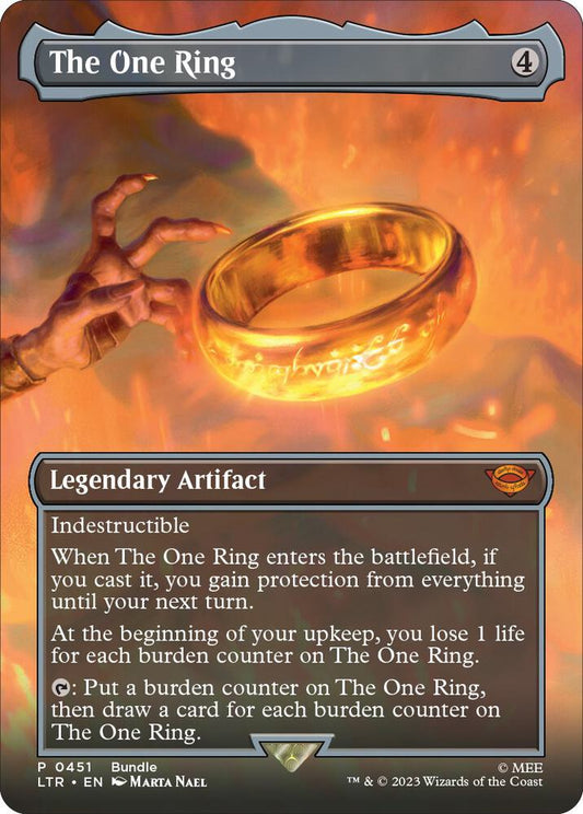 The One Ring (Borderless) (LTR Bundle) 451 Foil Unique and Miscellaneous Promos NM/M