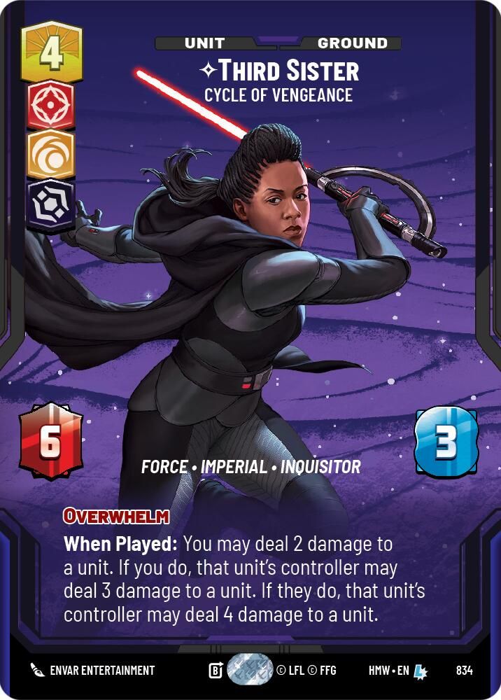 Third Sister - Cycle of Vengeance (Prestige) 834 Legendary Homeworlds NM/M