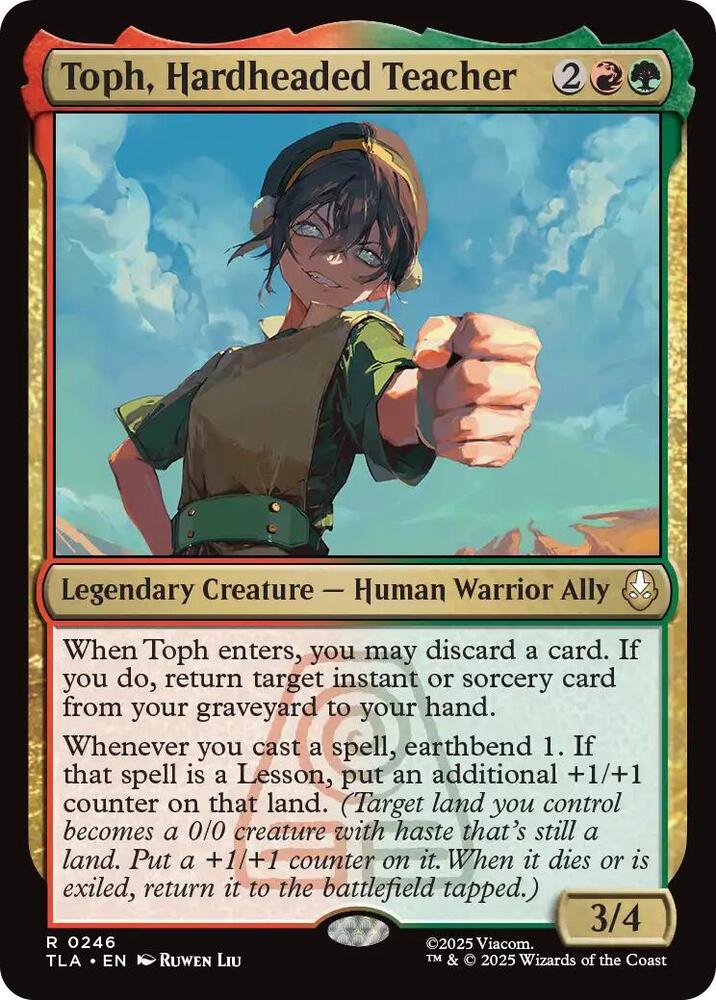 Toph, Hardheaded Teacher 246 Rare Avatar: The Last Airbender NM/M