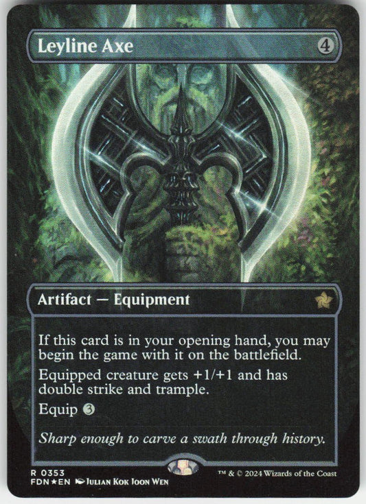 Leyline Axe (Borderless) R Foundations 353 NM