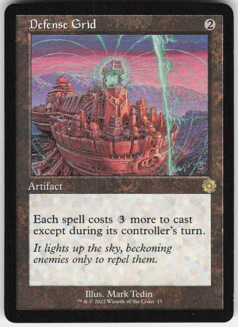 Defense Grid R The Brothers' War: Retro Frame Artifacts 13 NM