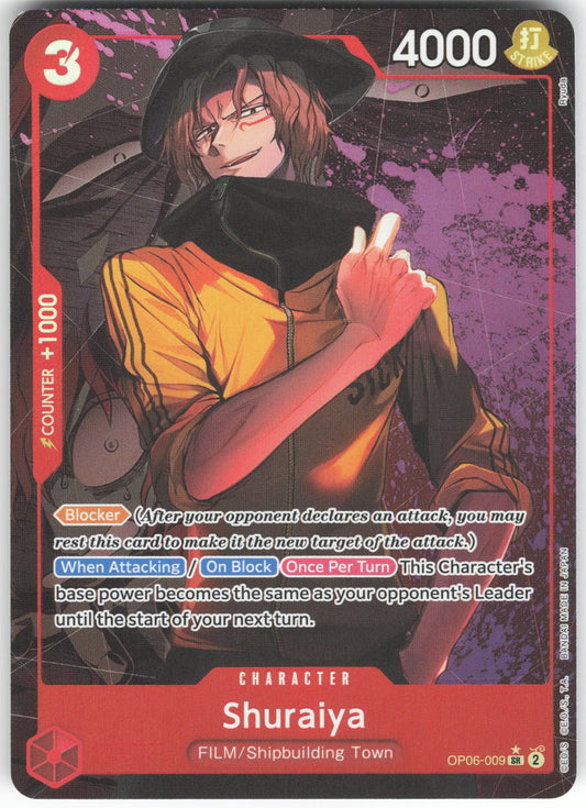 Shuraiya (Alternate Art) SR Wings of the Captain OP06-009 NM