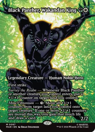 Black Panther, Wakandan King (Borderless) 87 Marvel Universe Eternal-Legal NM/M