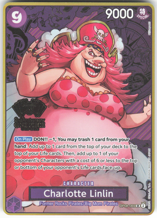 Charlotte Linlin (One Piece Japanese Version 2nd Anniversary Set) SR One Piece Promotion Cards OP08-069 NM