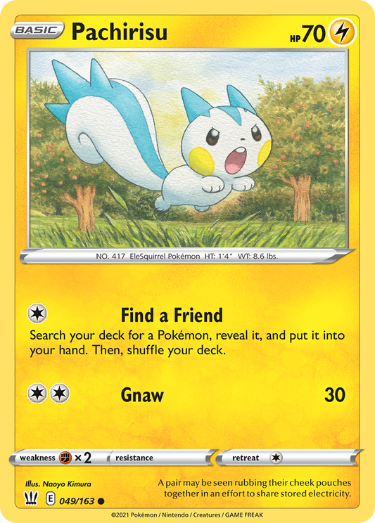 Pachirisu 049/163 Common Reverse Holo Battle Styles NM/LP