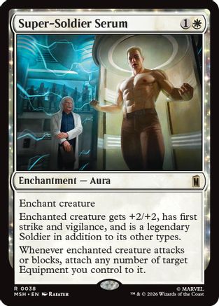 Super-Soldier Serum 38 Foil Rare Marvel Super Heroes NM/M