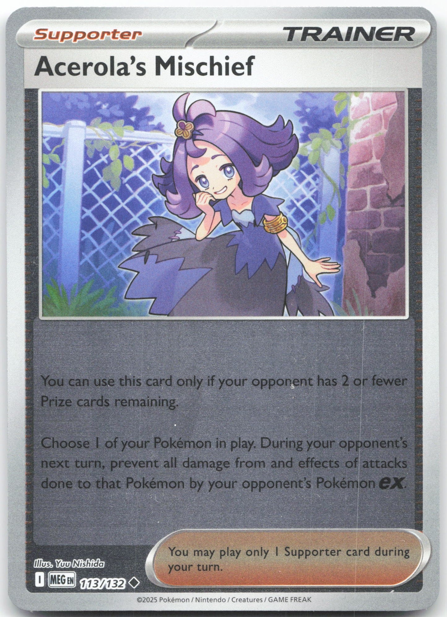 Acerola's Mischief - Uncommon ME01: Mega Evolution 113/132 NM