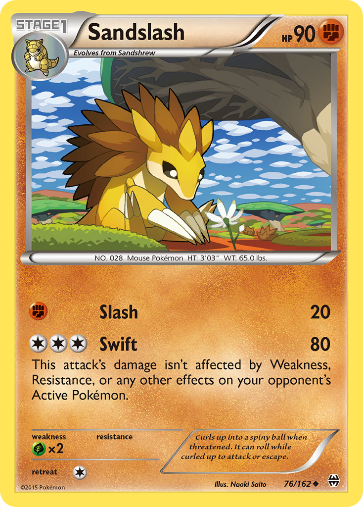 Sandslash 76/162 Uncommon BREAKthrough NM/M