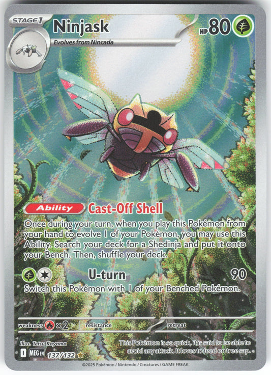 Ninjask - Illustration Rare ME01: Mega Evolution 137/132 NM