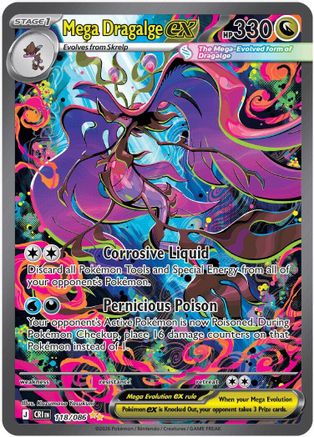 Mega Dragalge ex 118/086 Special Illustration Rare Chaos Rising Holo NM/M