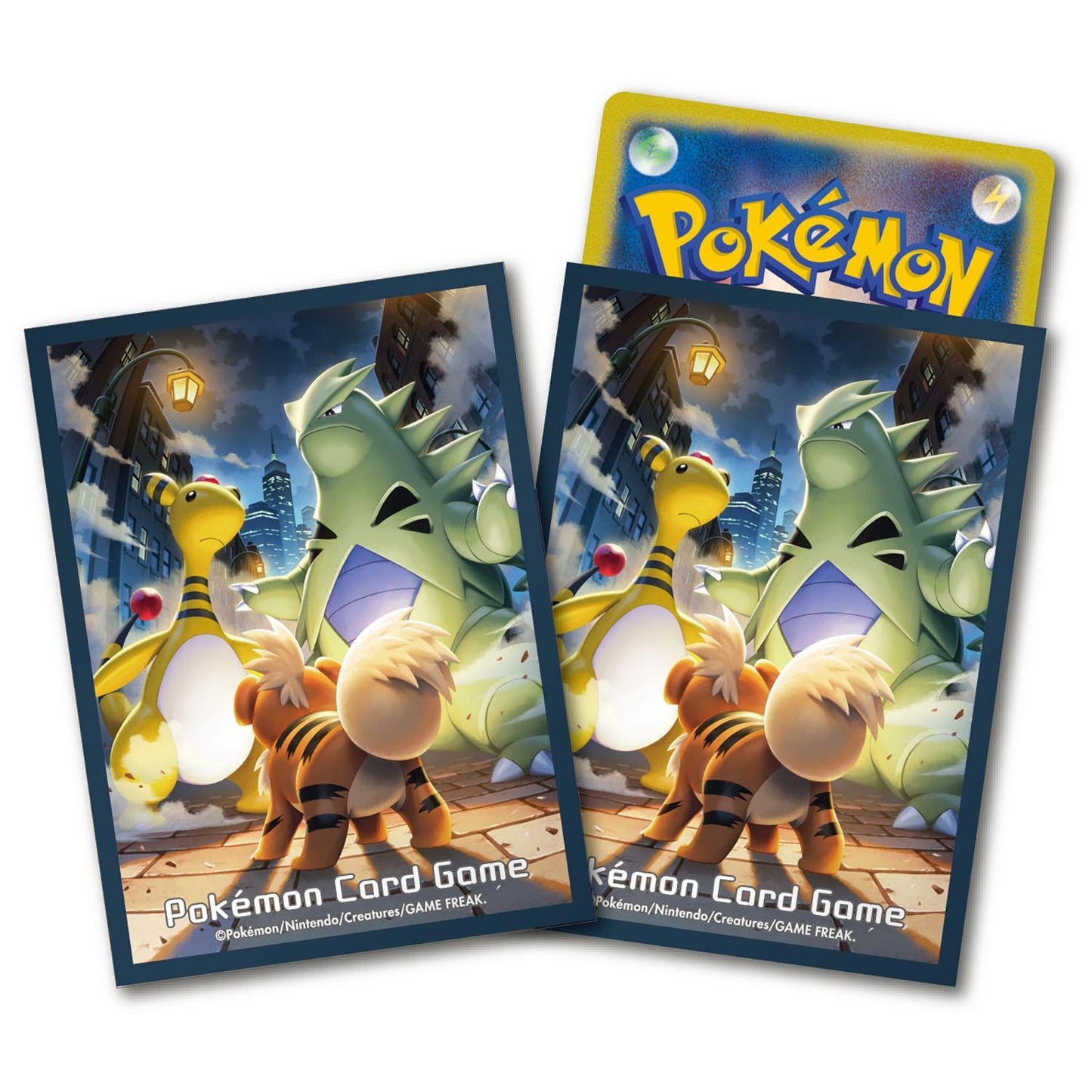 Growlithe & Tyranitar & Ampharos Deck Sleeves - Pokemon Center Exclusive
