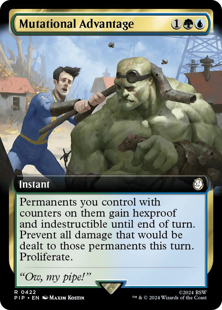 Mutational Advantage (Extended Art) 422 Rare Universes Beyond: Fallout Foil NM/M