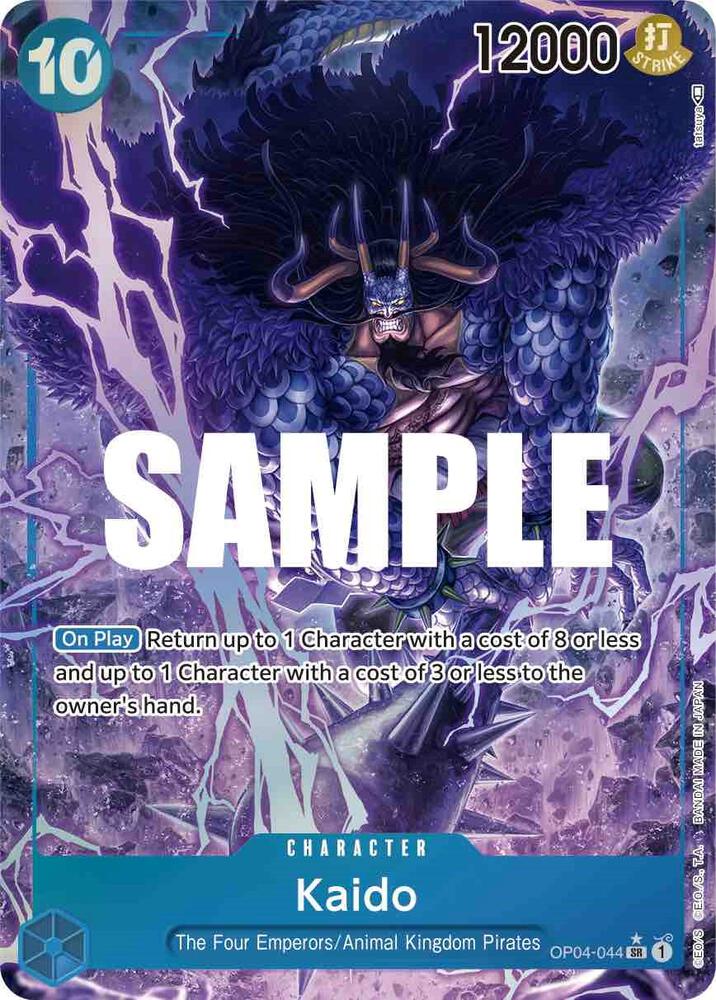 Kaido (Alternate Art) OP04-044 Super Rare Foil Kingdoms of Intrigue NM/M