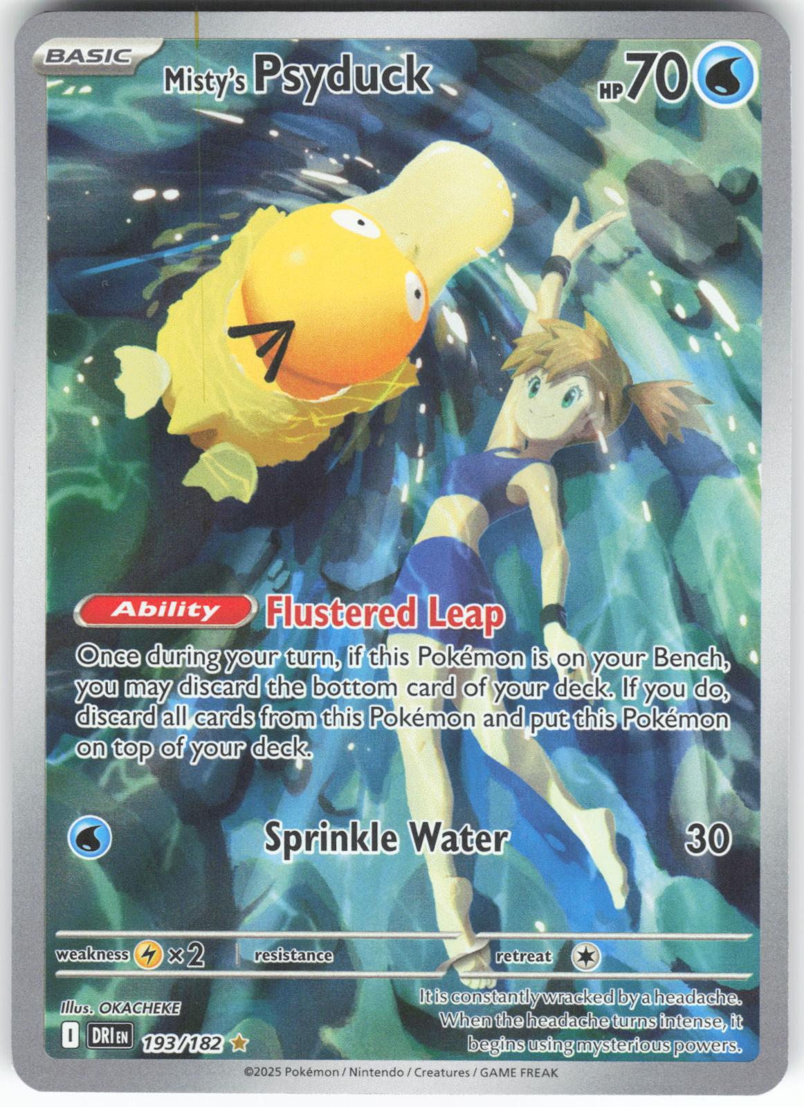 Misty's Psyduck 193/182 Illustration Rare Destined Rivals NM/M