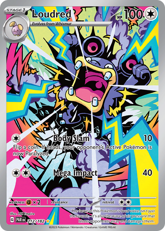 Loudred 212/182 Illustration Rare Paradox Rift NM/M