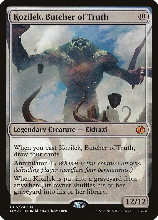 Kozilek, Butcher of Truth 5 Mythic Modern Masters 2015 NM/M