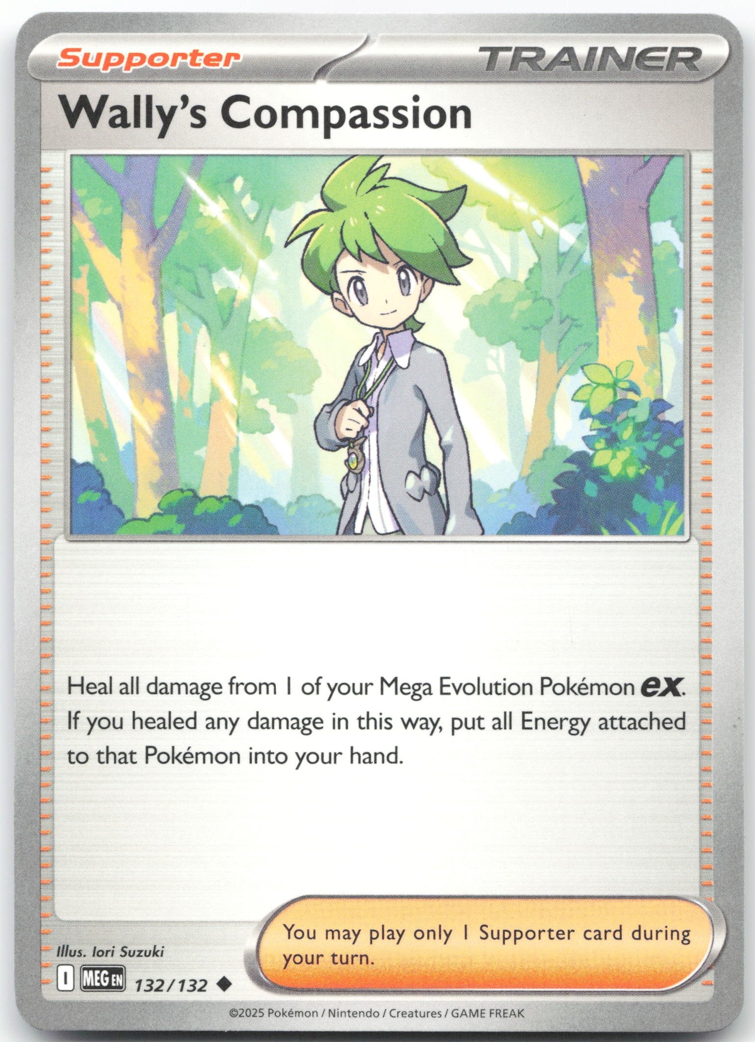 Wally's Compassion - Uncommon ME01: Mega Evolution 132/132 NM