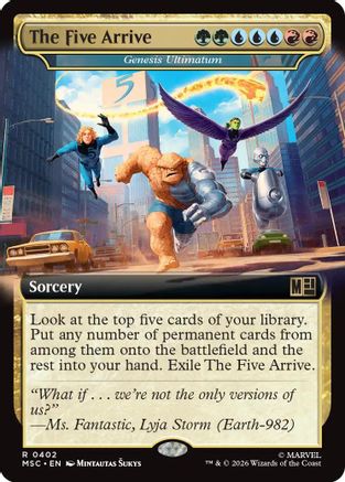 The Five Arrive - Genesis Ultimatum (Extended Art) 402 Commander: Marvel Super Heroes NM/M