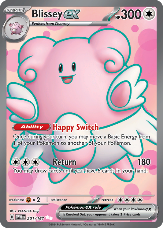Blissey ex 201/167 Ultra Rare Twilight Masquerade NM/M