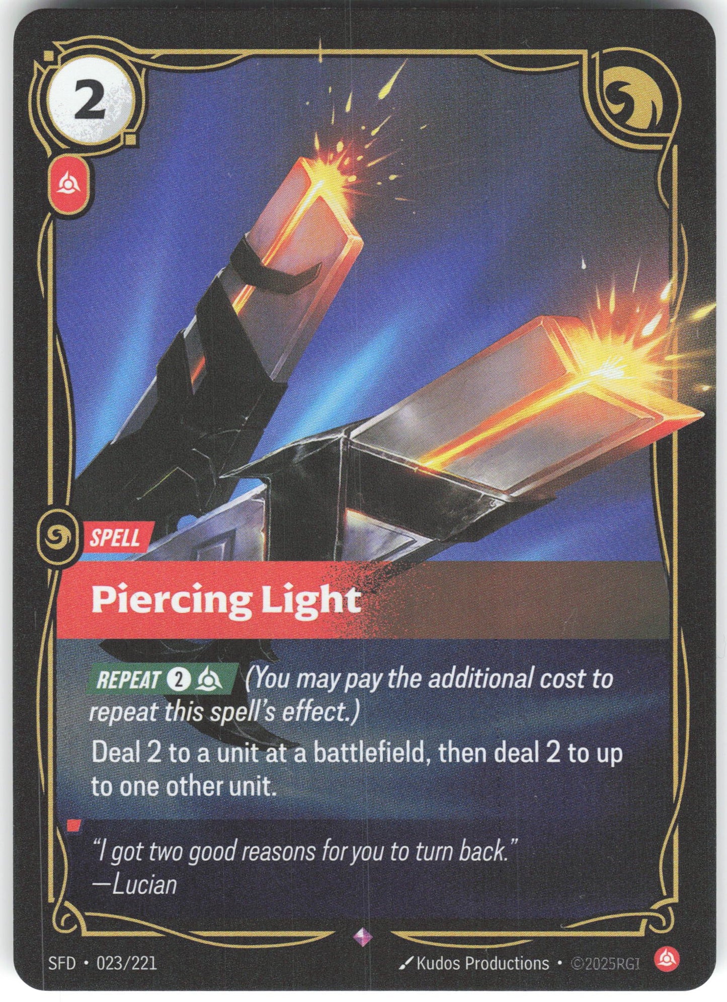 Piercing Light Rare Spiritforged 023/221 NM