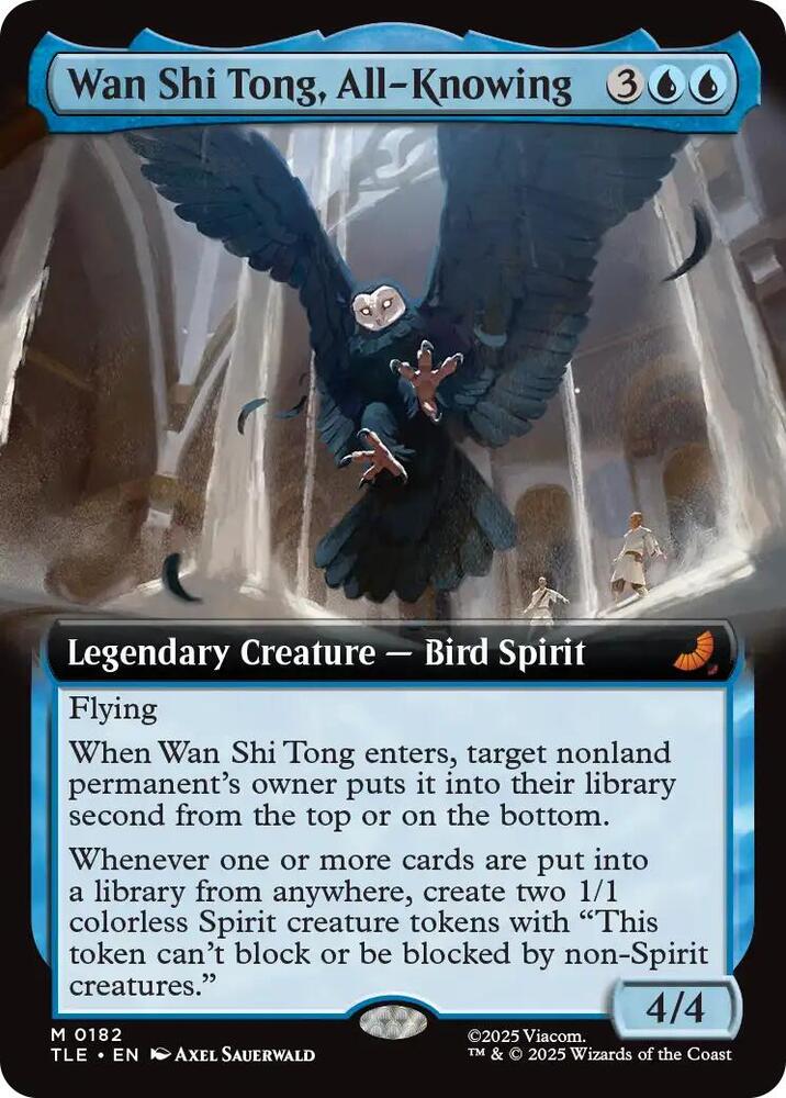Wan Shi Tong, All-Knowing (Extended Art) 182 Foil Avatar: The Last Airbender: Eternal-Legal NM/M