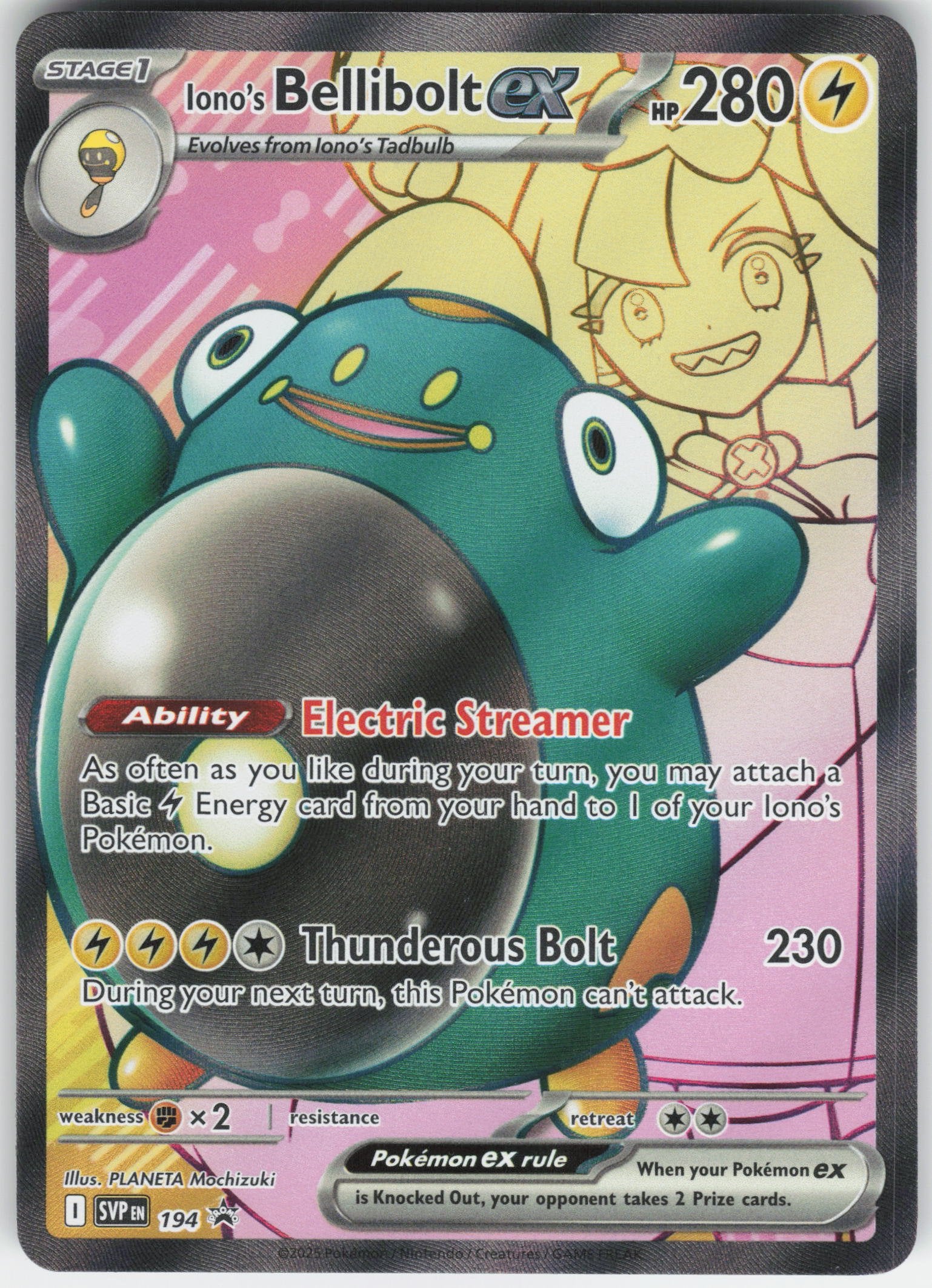 Iono's Bellibolt ex Promo SV: Scarlet & Violet Promo Cards 194 NM