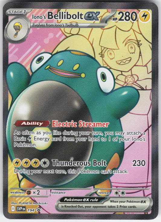 Iono's Bellibolt ex Promo SV: Scarlet & Violet Promo Cards 194 NM